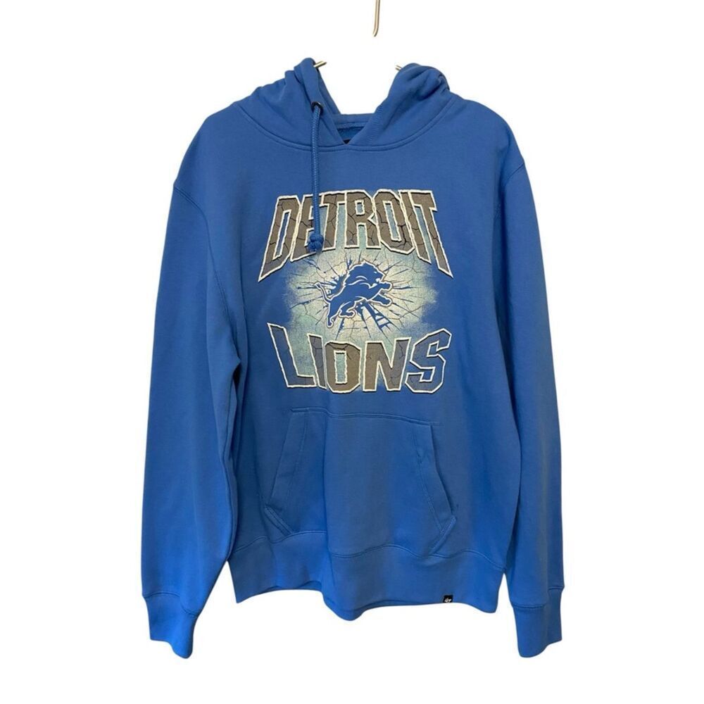 NWT | Detroit Lions '47 Brand Bottle Rocket Headline Hoodie | Men's Large